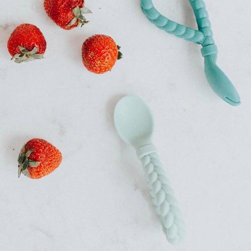 Sweetie Spoons™ Spoon + Fork Set - Pink