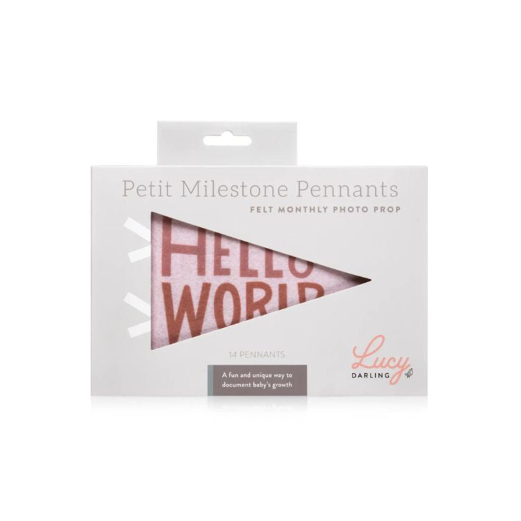 Milestone Felt Pennants - Mountain Fields