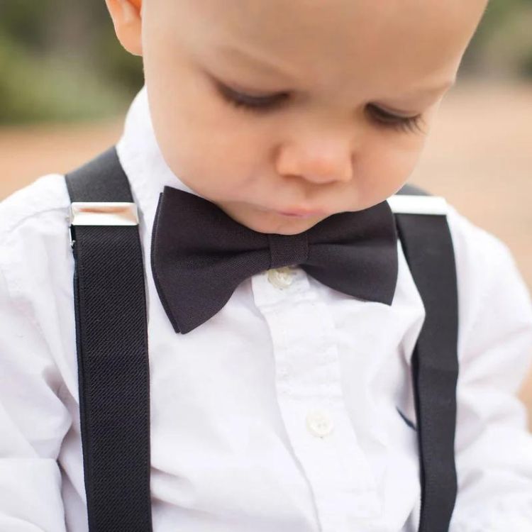 Bow Tie & Suspenders Set - Buffalo Plaid
