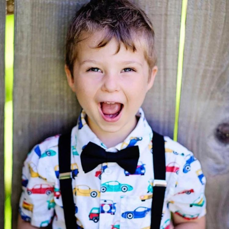 Bow Tie & Suspenders Set - Fall Floral