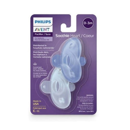 Soothie Heart Pacifier - Blue