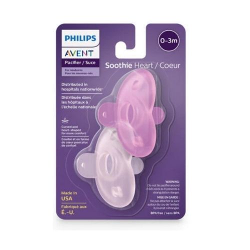 Soothie Heart Pacifier - Pink