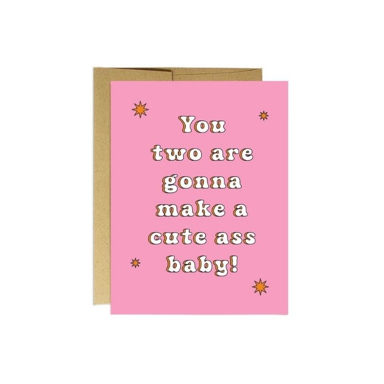 Cute A** Baby Card