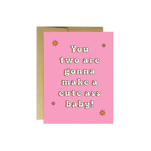 Cute A** Baby Card