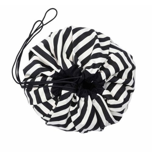 Large Toy Storage Bag - Black Stripes