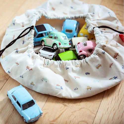 Mini Toy Storage Bag - Cars