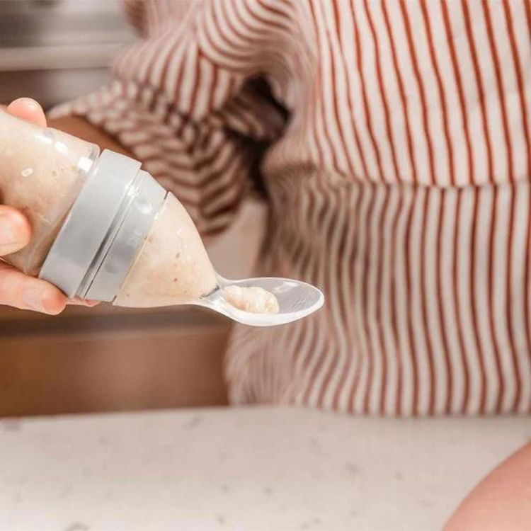 Silicone Baby Food Dispenser Spoon