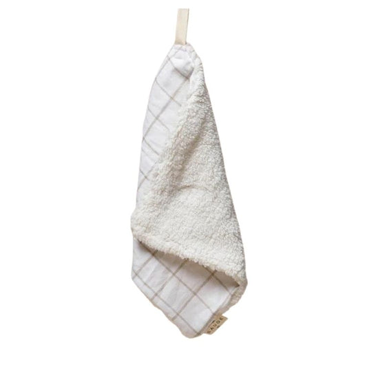 Sherpa Mini - Cream Checked Linen