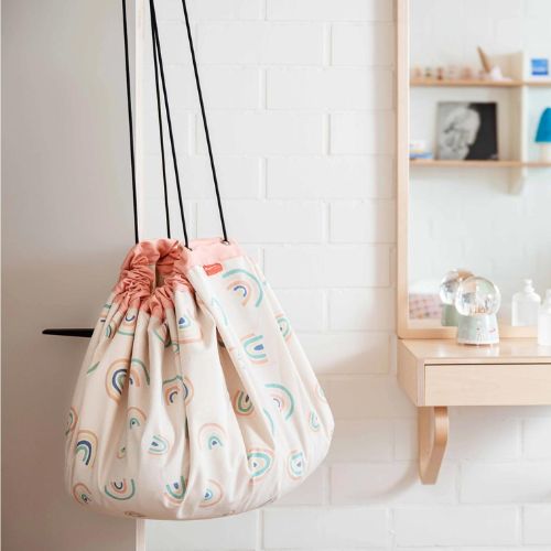 Large Toy Storage Bag - Rainbows