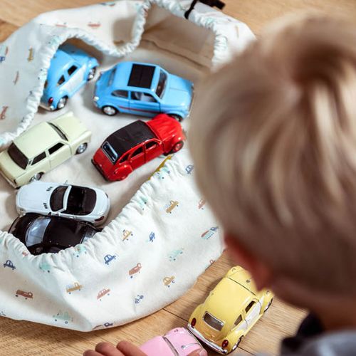 Mini Toy Storage Bag - Cars