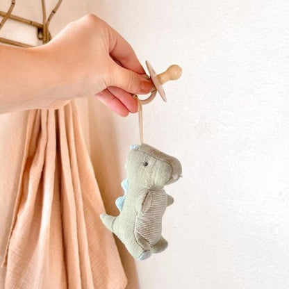 Bitzy Pal™ Natural Rubber Pacifier & Stuffed Dino