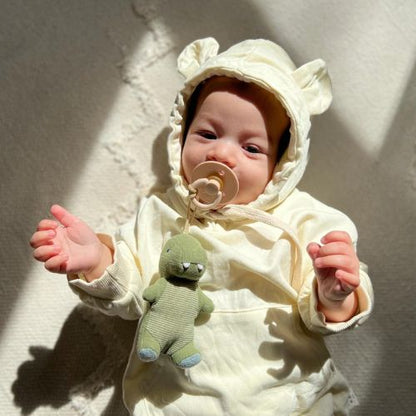 Bitzy Pal™ Natural Rubber Pacifier & Stuffed Dino